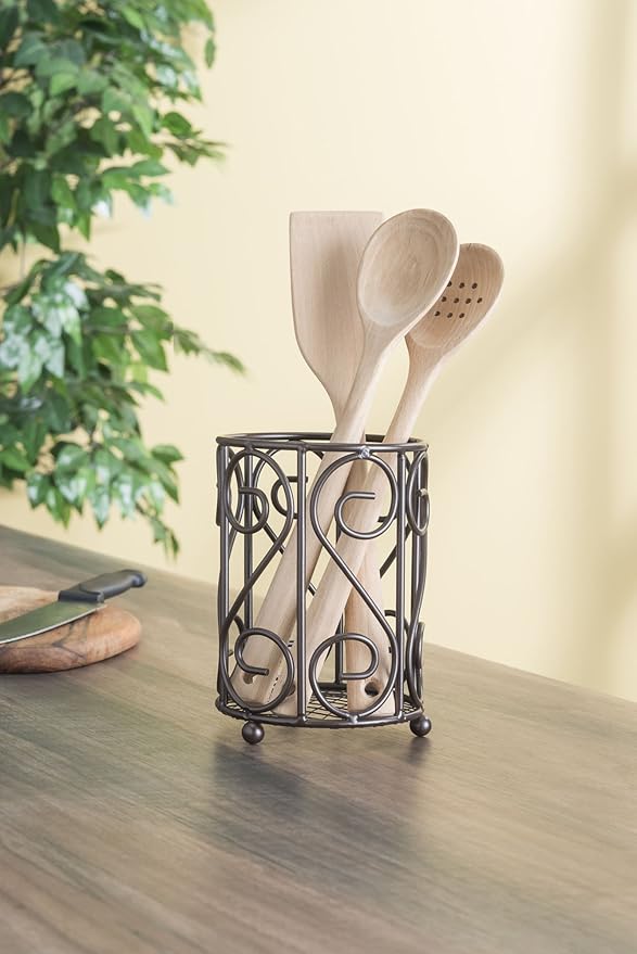 Home Basics Scroll Collection Cutlery Holder