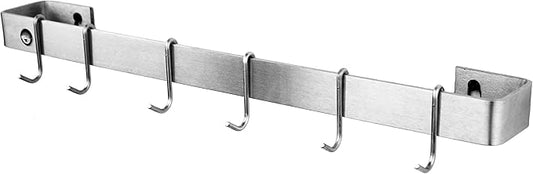 Enclume Premier 24-Inch Utensil Bar Wall Pot Rack, Stainless Steel