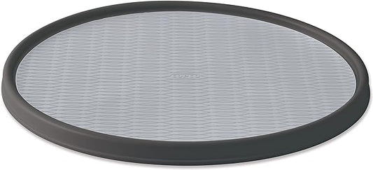 Copco Non-Skid Pantry Cabinet Lazy Susan Turntable, 18-Inch, Charcoal/Light Gray