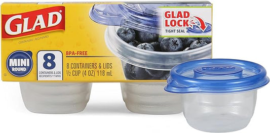 COX70240 - GladWare Mini Round Food Storage Containers