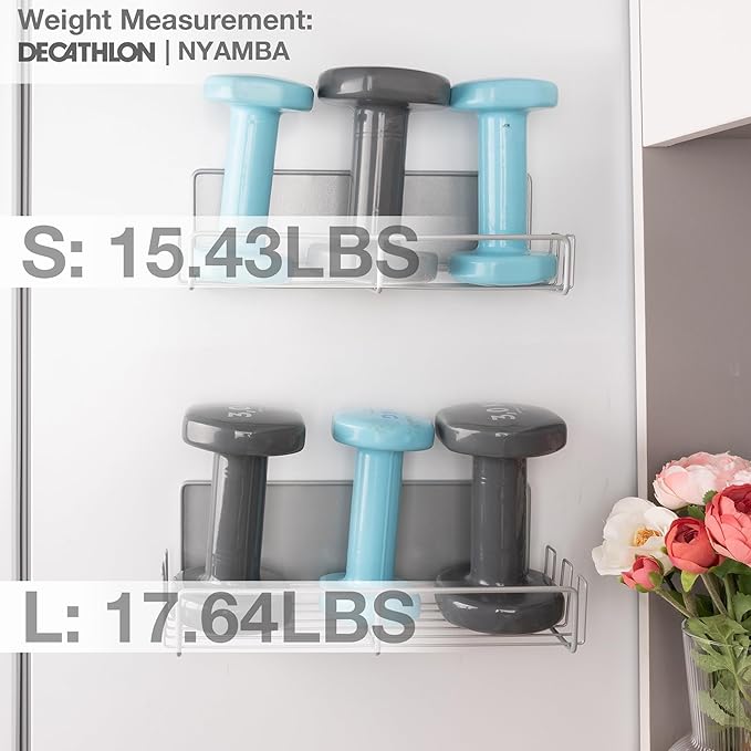 Strong Magnetic Spice Rack For Refrigerator with 20 Hooks, Space Saving Organizer, Durable Shelf for Oven - 4 Pack - Iron - Ultimate Gray