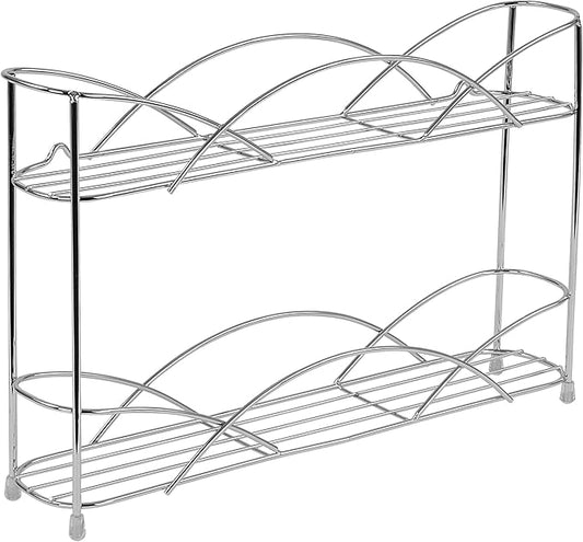 Spectrum Diversified Countertop 2-Tier Spice Rack, Chrome