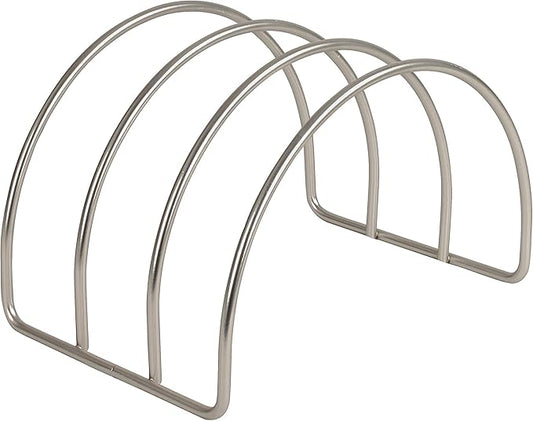 Spectrum Arch Kitchen Lid Organizer for Plates, Cutting Boards, Bakeware, Cooling Racks, Pots & Pans and Serving Trays, Satin Nickel