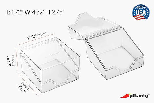American Sliced Cheese Holder | Airtight Storage Container for Fridge | Hinged Lid | Dishwasher Safe | Holds 24 Slices | Made in USA