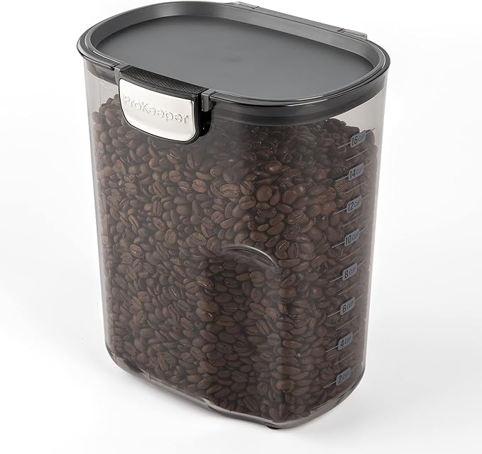 Progressive International ProKeeper+ 4-quart Large Coffee Keeper Multipurpose Airtight Stackable Food Storage Container