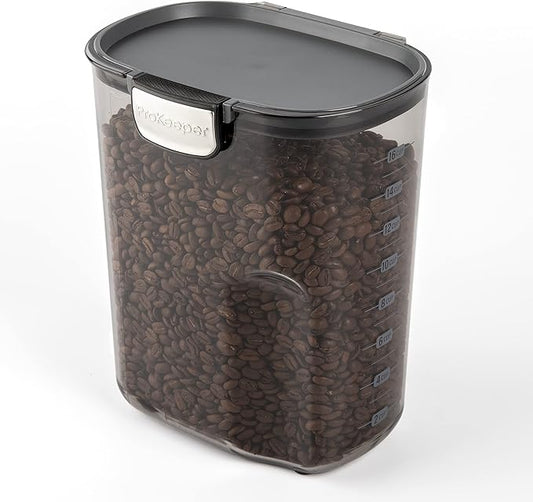 Progressive International ProKeeper+ 4-quart Large Coffee Keeper Multipurpose Airtight Stackable Food Storage Container