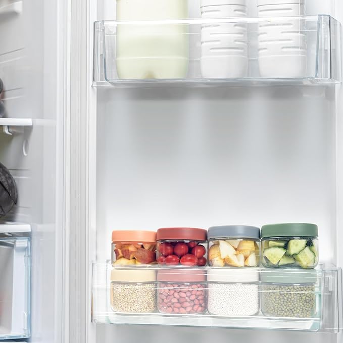 10 oz Glass Jars with Lids Meal Prep Portion Control Containers Pudding Yogurt Overnight Oats Salad Snack Cereal Candy Food Storage Cups Bowls Airtight