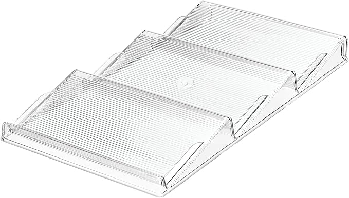 iDesign 3-Tier Spice Drawer Organizer –Linus Collection – Clear