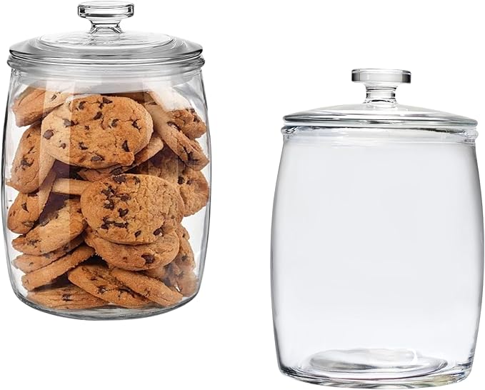 10 Strawberry Street Arlo Glass Canister Medium, Set of 2