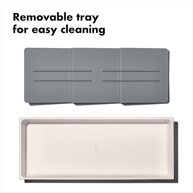 OXO Good Grips Kitchen, Compact Spice Drawer Organizer, White (Pack of 4)
