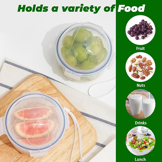 4 Pack Onion Storage Containers, Portable Fruit and Vegetable Savers Storage Containers, Onion Storage Keeper Containers for Fridge, Reusable Onion Holder Organizer for Tomato Lemon Apple