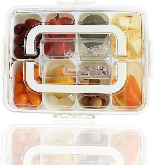 Large Fruit Containers for Fridge,Large Stackable Refrigerator Organizer Bins with Lids,BPA-Free Produce Fruit Storage Containers for Storage Clear for Food, Drinks, Vegetable Storage