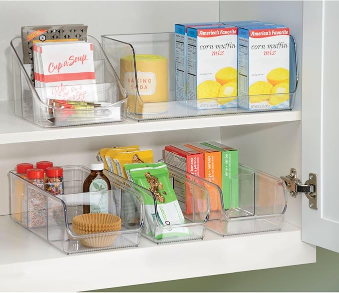 InterDesign Linus Kitchen, Pantry, Refrigerator, Freezer Storage Container, Clear