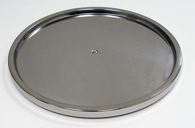 Dial Industries Lazy Susan Stainless Steel Turntable Organizer for Pantry, Cabinet, Countertop, Single Tier