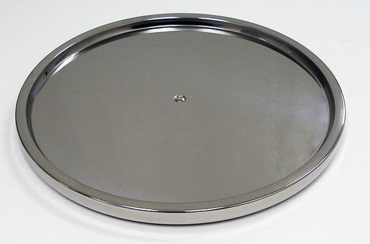 Dial Industries Lazy Susan Stainless Steel Turntable Organizer for Pantry, Cabinet, Countertop, Single Tier
