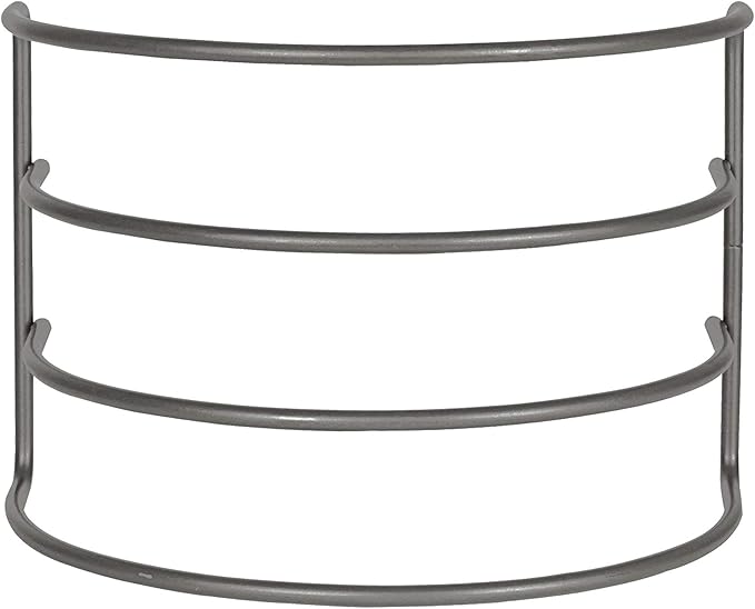 Spectrum Arch Kitchen Lid Organizer for Plates, Cutting Boards, Bakeware, Cooling Racks, Pots & Pans and Serving Trays, Industrial Gray