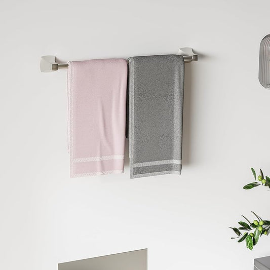 18 Inch Brushed Nickel Towel Bar Towel Rack for Bathroom Kitchen Hand Towel Holder Dish Cloths Hanger SUS304 Stainless Steel Rustproof Wall Mount