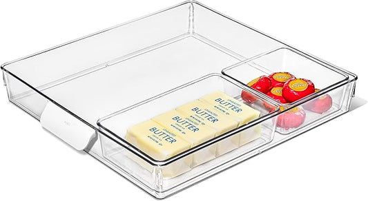 OXO Good Grips 3-Piece Fridge Storage Organization Set, 13 Inch