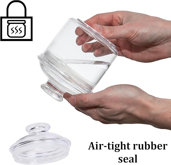 JOEY'Z 13.5OZ - Acrylic Airtight Candy Jar Cookie Jar - Candy Jars with Lids Apothecary Jars With Lids - Laundry Pods Container Laundry Pod Container