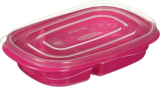 Rubbermaid TakeAlongs Sandwich Food Storage Containers, 3.7 Cup, Colors may vary