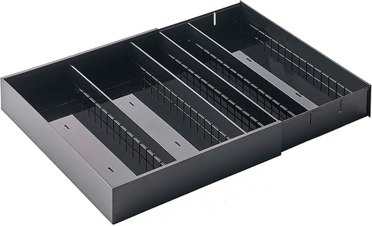 Yamazaki Home Tower Cutlery Drawer Organizer - Kitchen Silverware Utensil Storage Tray - Expandable I - Abs Plastic