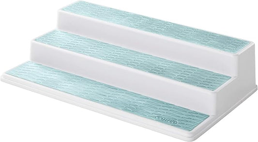 Copco Basics 3-Tier Spice Pantry Kitchen Cabinet Organizer, 15-Inch, Aqua
