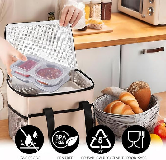 14 Set Reusable Snack Containers with Lids, BPA-Free Leakproof Portion Control Containers for Adults & Kids, Divided Mini Food Storage for Lunch, Salad Dressing, Condiments
