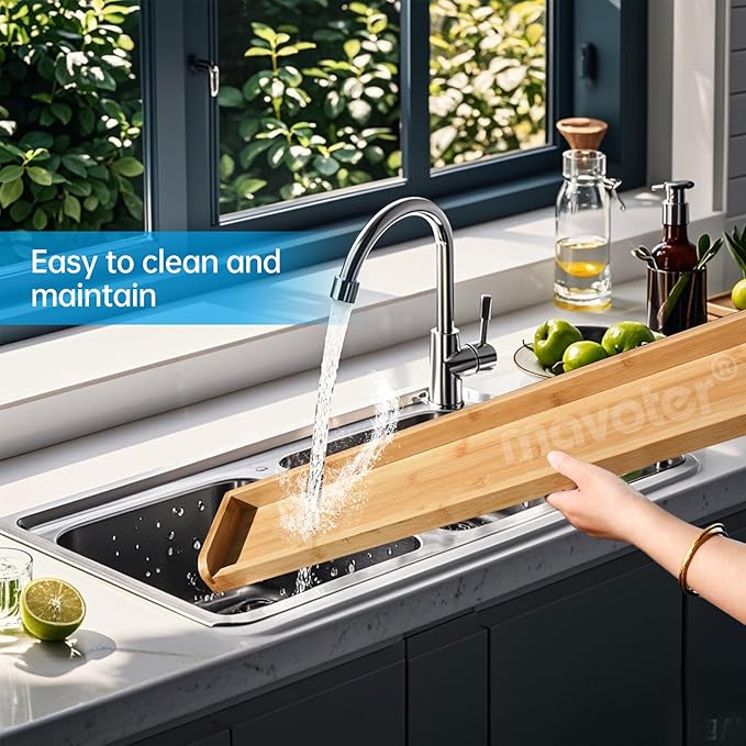 34 Inch Over The Stove Spice Rack Bamboo Over The Stove Shelf for Kitchen, Spice Organizer for Top of Stove, Easy Installation 34.6 * 5.1 * 13.6 Inch