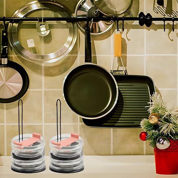 3 Pieces Tumbler Lid Organizer，Lid Organizer with Collapsible Design、Can Accommodate Up to 10 Cup Lid，Saves Kitchen Cabinet and Countertop Space （Suitable for Cup Lid Mouth Than 1.5cm）