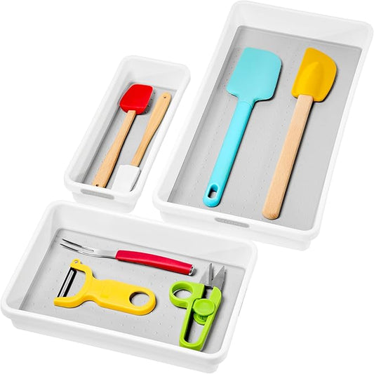 madesmart Tray, Set of 3, White, PremiumWhite