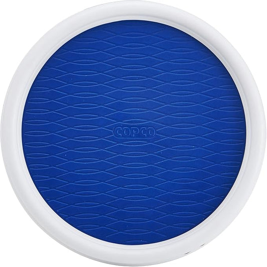 Copco 5224644 9" Turntable Lazy Susan, 9-Inch, White/Blue