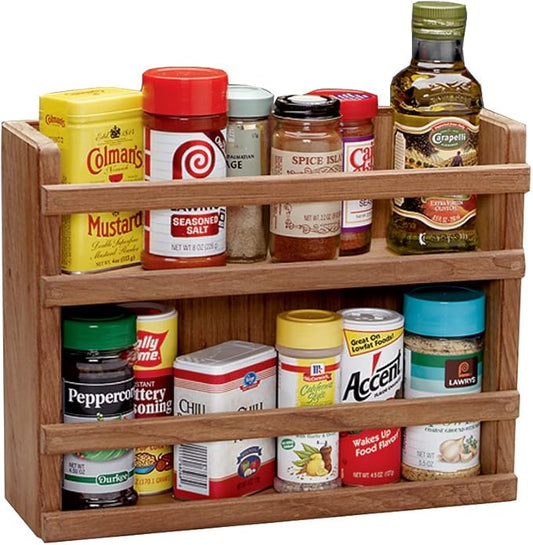 Whitecap 62440 Teak Two-Tier Spice Rack