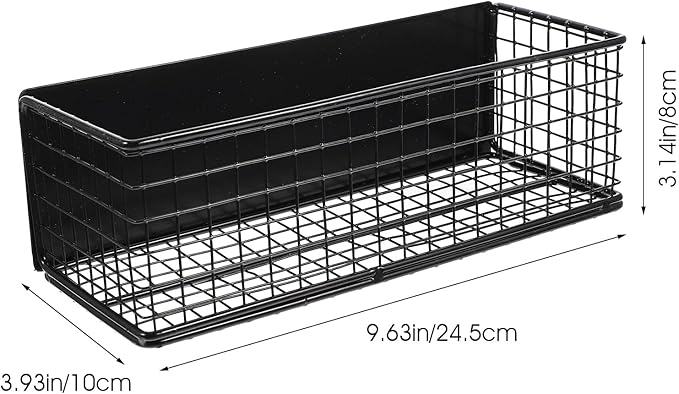 Cabilock Magnetic Spice Rack for Refrigerator,Black Magnetic Spice Rack Seasoning Organizer Magnetic Fridge Shelves Kitchen Organization Fridge Magnet Organizer for Kitchen Organization and Storage