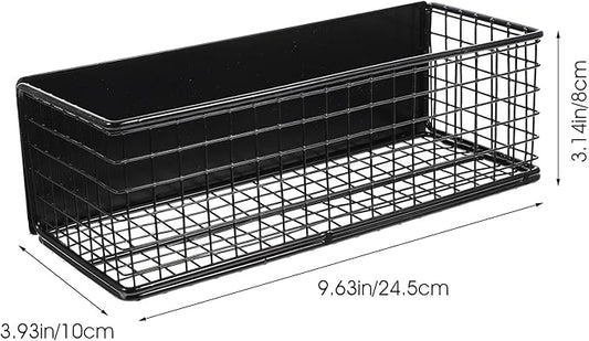 Cabilock Magnetic Spice Rack for Refrigerator,Black Magnetic Spice Rack Seasoning Organizer Magnetic Fridge Shelves Kitchen Organization Fridge Magnet Organizer for Kitchen Organization and Storage
