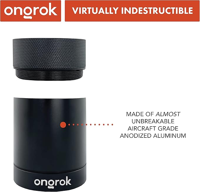 ONGROK Aluminum Storage Container, 180ml, Air Proof Jar to Preserve Smell and Aroma