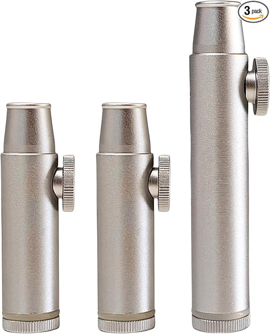 Kitchen Spice Racks Spice Dispenser Polished Aluminum (3 pieces)