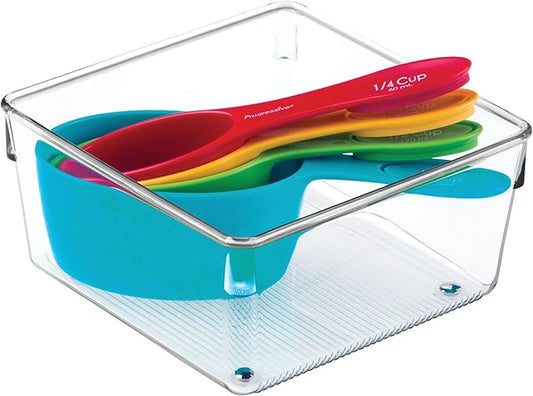 iDesign Recycled Plastic Drawer Organizer Bin - Linus Collection - Clear
