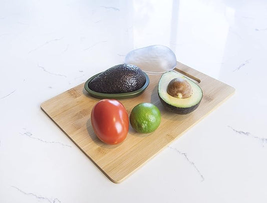 Joie Fresh Pod Avocado Storage Container with Clear Snap-On Lid, Keeps Leftover Half Flavorful and Firm in Fridge, Reusable Kitchen Gadget, BPA Free, Dishwasher Safe