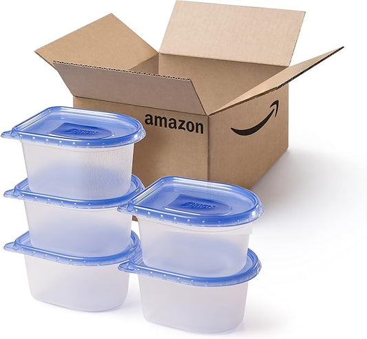 Ziploc Snap N Seal Food Storage Meal Prep Containers, Reusable for Kitchen Organization, Dishwasher Safe, 10 Piece Set, 56 Ounce, Compatible with Amazon Astro