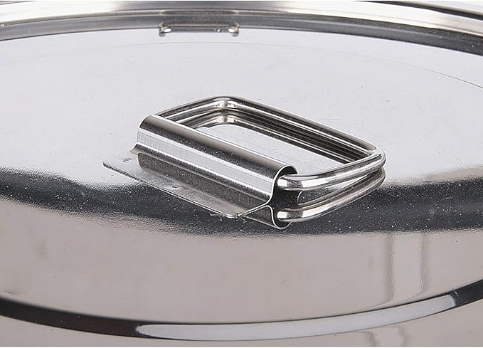 Stainless Steel Airtight Canister for Kitchen, Rice Cereal Grain Canisters Container for Household Kitchen Food Bean Flour Oil Sugar Milk Cookie Storager Bucket w/Handles Lid (12L)