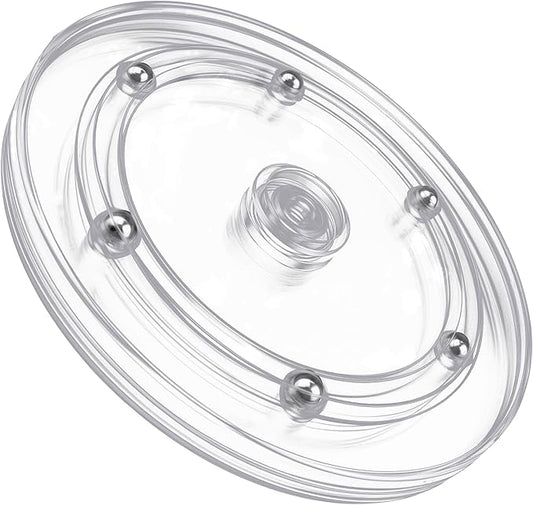 6 inch Clear Lazy Susan Turntable Acrylic Organizer Heavy Duty Ball Bearing Revolving Display Base Kitchen Pantry Spice Cabinet Stand Decorating