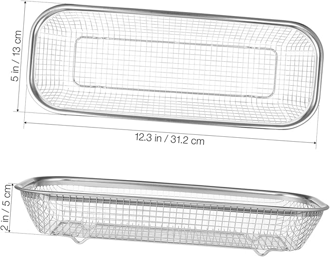 Cabilock Stainless Steel Utensil Drying Rack: Utensils Drawer Organizer - Dishwasher Silverware Drainer Basket, Chopsticks Spoons Forks Knifes Cutlery Storage for Kitchen Counter