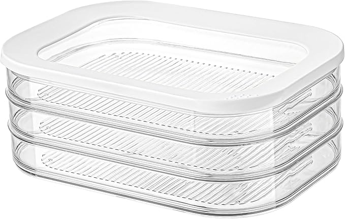 Deli Meat Container Fridge With Lids for Cold Cuts, Lunch Meats, Salami - Meal Prep Containers, BPA-Free 16 oz Square for Lunch Meat