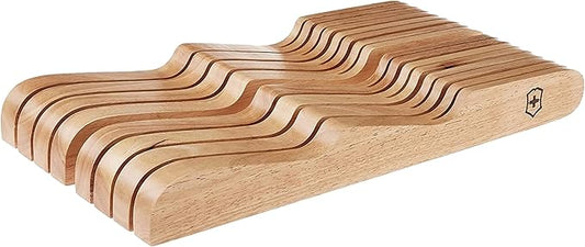 SwitchGrip Victorinox Accessories Storage 14-Slot In-Drawer Tray (17" L x 8.86" W x 1.97" H) Natural Wood, Beechwood (41200.8)