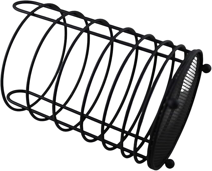 Dependable Industries inc. Essentials Kitchen Cutlery Holder Utensil Caddy Mesh Bottom Finish (Black)