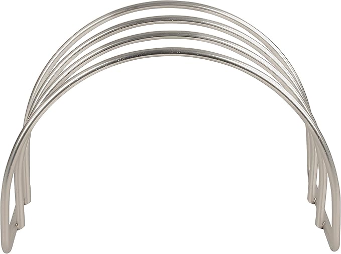 Spectrum Arch Kitchen Lid Organizer for Plates, Cutting Boards, Bakeware, Cooling Racks, Pots & Pans and Serving Trays, Satin Nickel