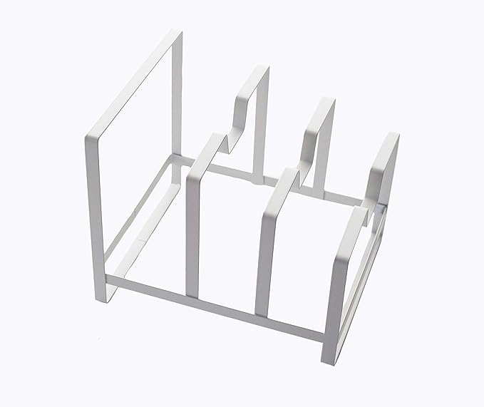 Kitchen Spaces Pot and Pan Organizer, White