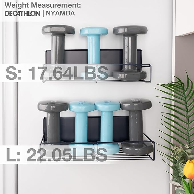 Strong Magnetic Spice Rack For Refrigerator, Large Size Space Saving Organizer, Durable Shelf for Oven, Fridge - 4 Pack - Iron - Midnight Blue