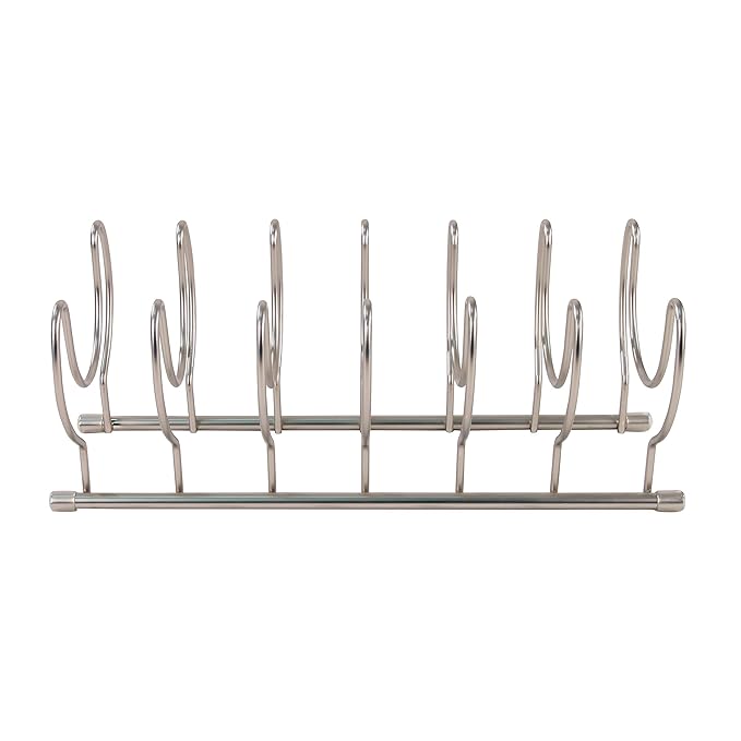 Spectrum Diversified Euro Lid Organizer, Plate Rack, Lid Holder, Rounded, Satin Nickel