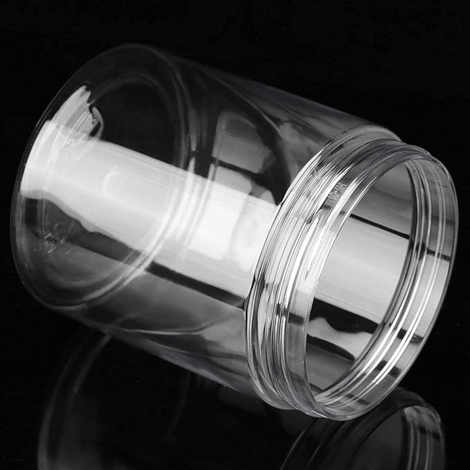 ZOENHOU 30 PCS 8 OZ Clear Plastic Jars with White Lids, Leakproof Food-Grade Storage Refillable Containers Bulks, Spice Sample Slime Jars for Beauty Products, Kitchen Household Jewelry Bead Storage